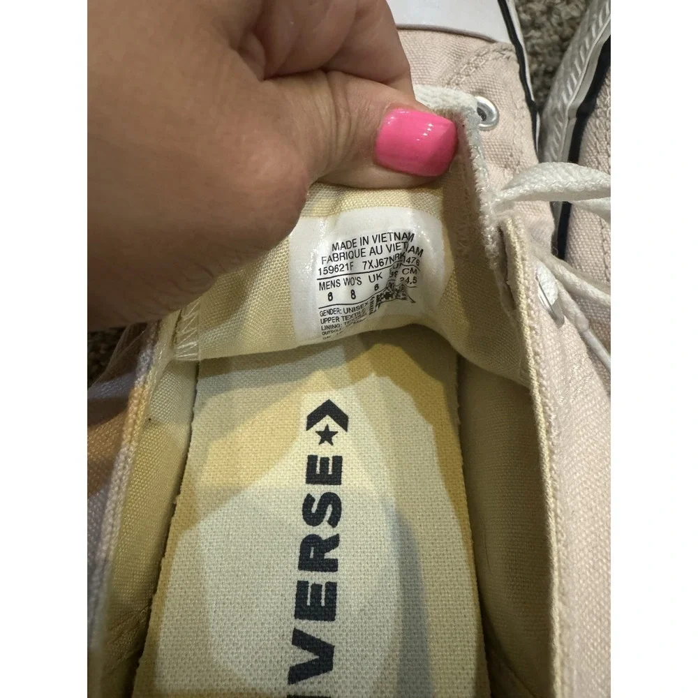Converse Shoes Womens 8 Sneakers Lace‎ Up Lite Pink Canvas